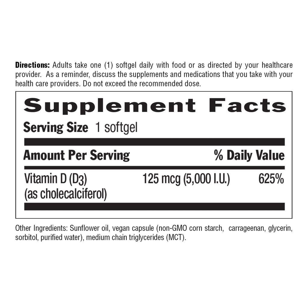 Country Life Vitamin D3 5000 IU Vegan - 30 Softgels - image 6