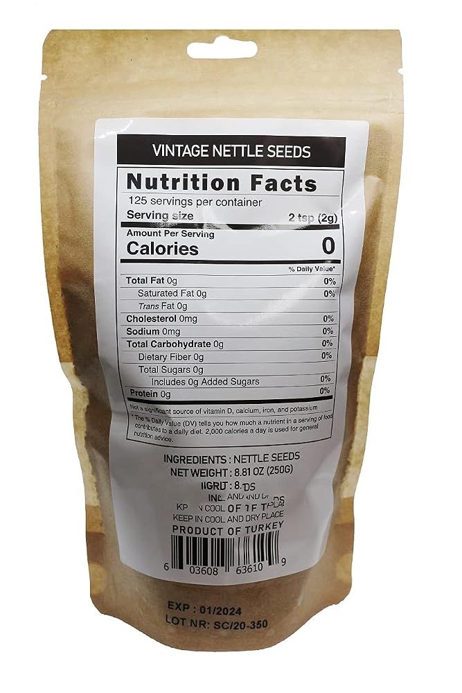 Vintage Nettle Seeds Herbal Tea - 250g - image 2