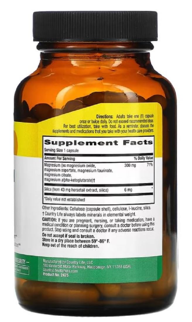 Country Life Target Mins Magnesium - 120 Capsules - image 2
