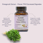 Barlowe's Herbal Elixirs Fenugreek Extract 70% Saponins - 60 Capsules - image 4