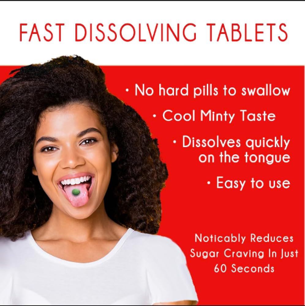 Sugar Suppress 60 Stops Cravings Fast Dissolving Mint Tabs - 60 Tablets - image 2