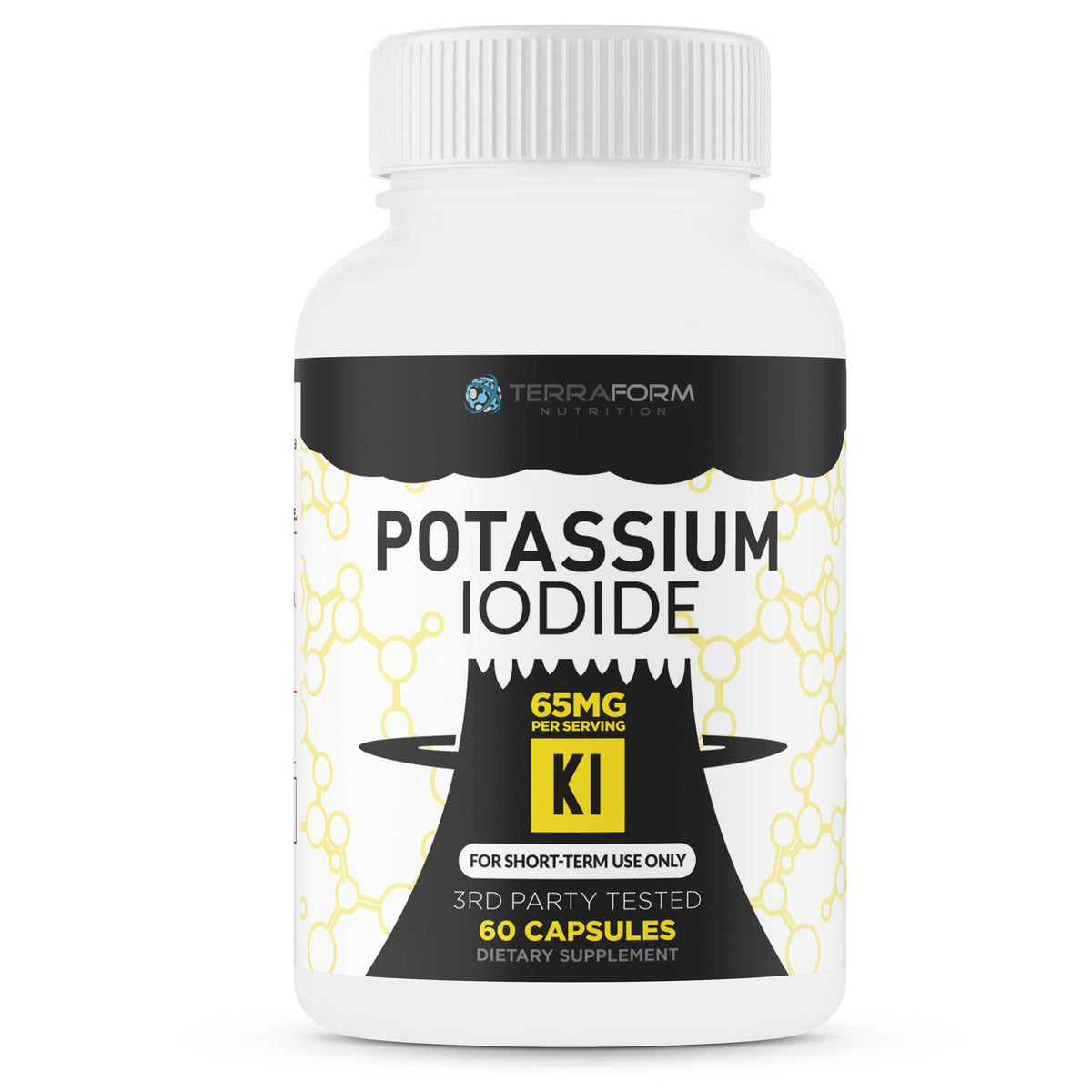 TerraForm Nutrition Potassium Iodide 65mg Thyroid Support - 60 Capsules