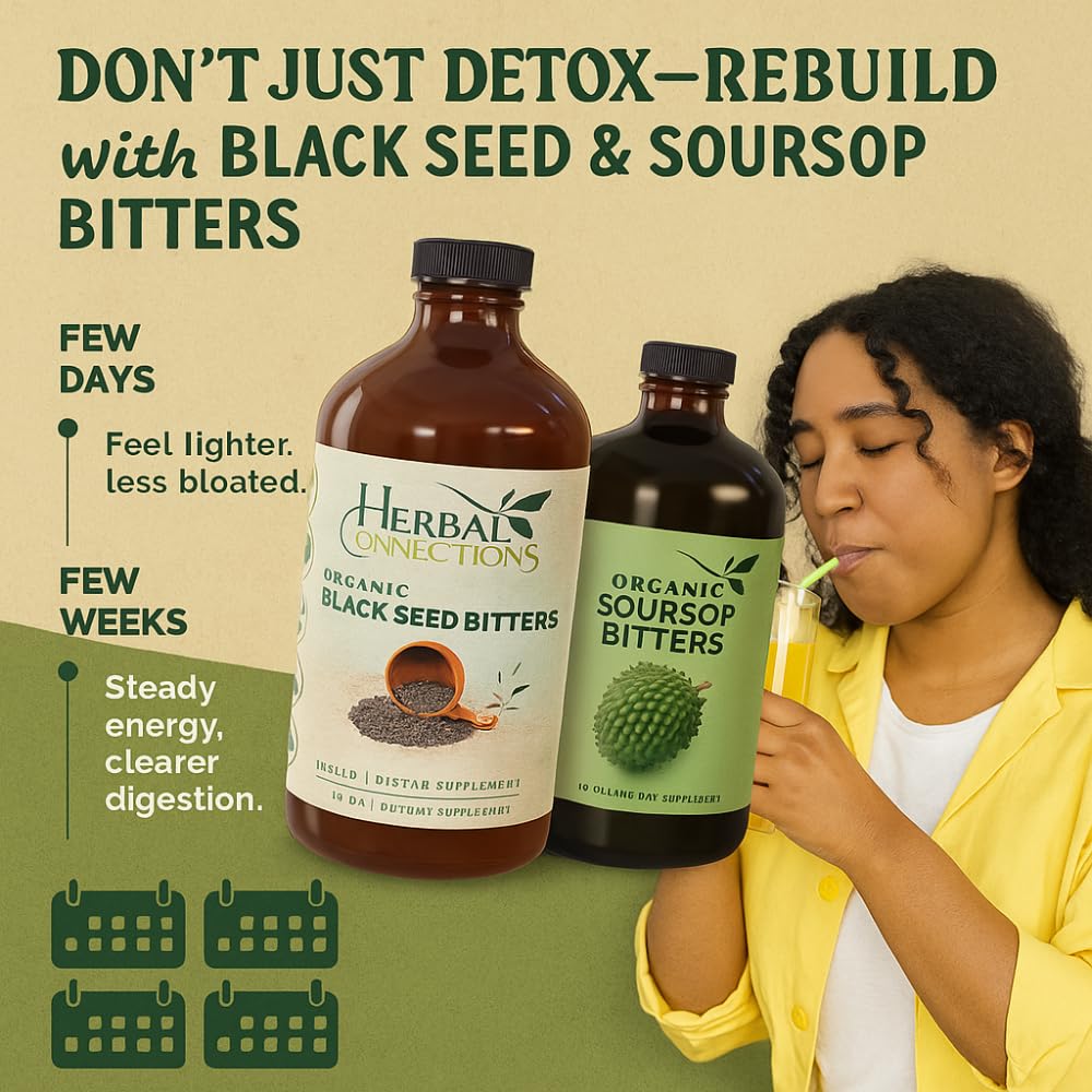 Herbal Connections Organic Soursop & Black Seed Bitters Bundle - 32 Fl Oz - image 4