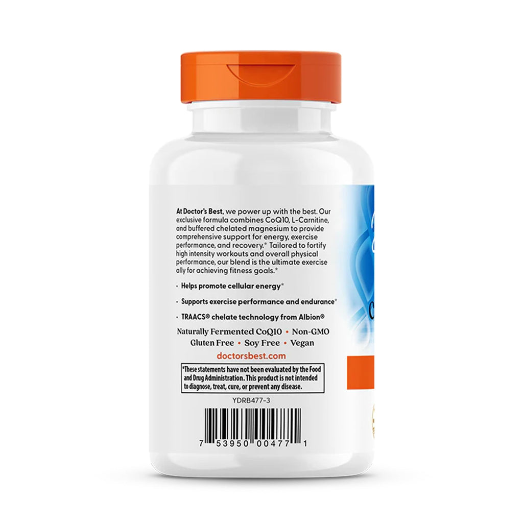 Doctor's Best CoQ10 L-Carnitine Magnesium - 90 Vegetarian Capsules - image 3