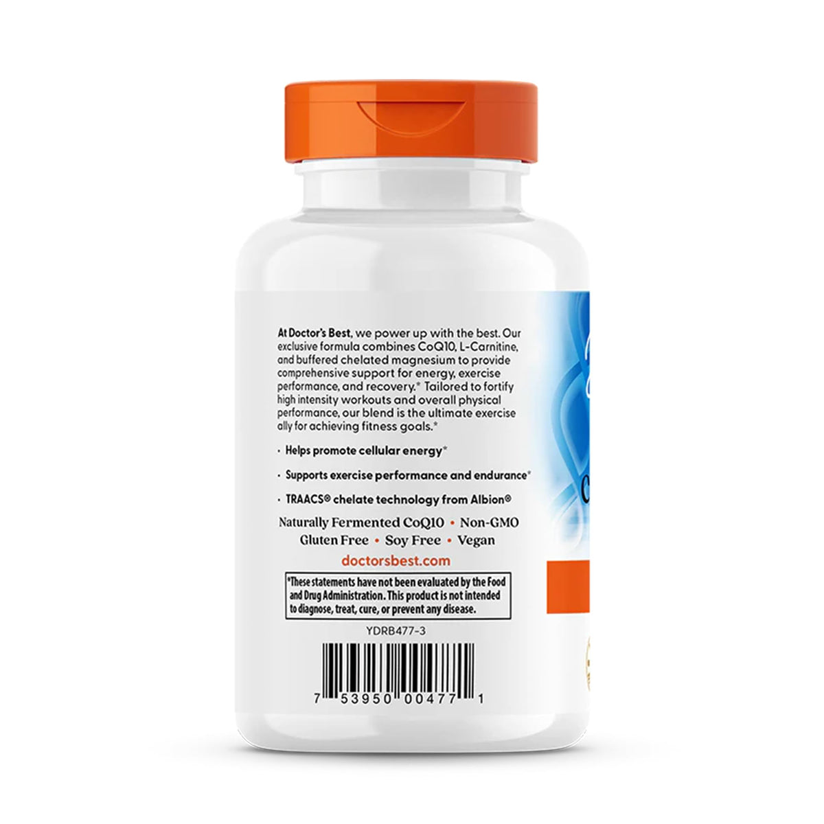 Doctor's Best CoQ10 L-Carnitine Magnesium - 90 Vegetarian Capsules - image 3