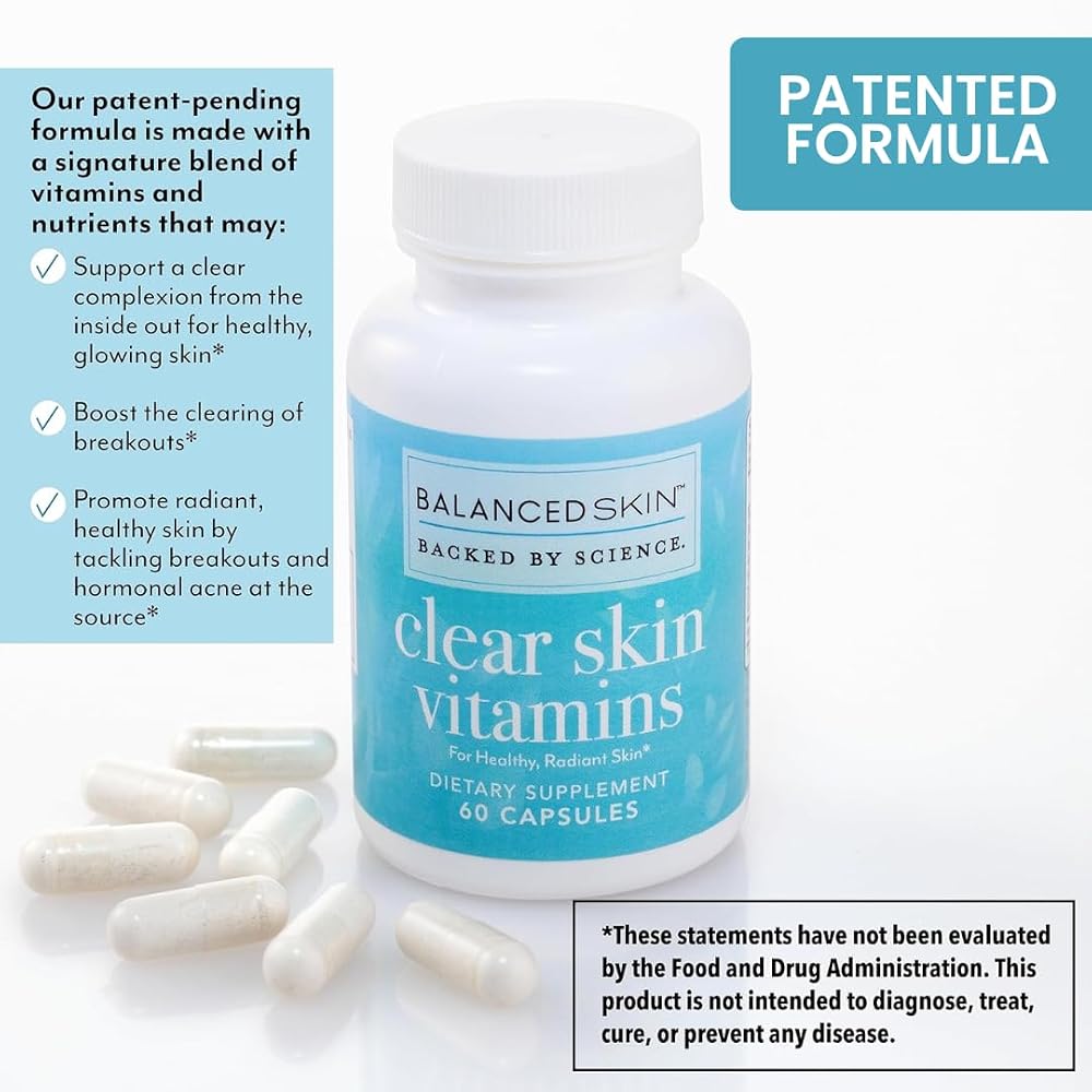 Balanced Skin Clear Skin Vitamins for Acne Control - 30 Capsules - image 4