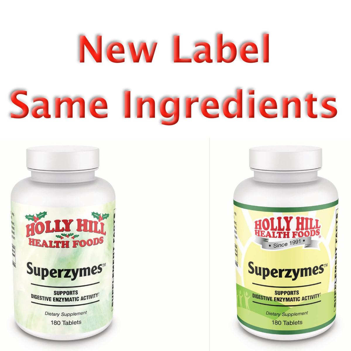 Holly Hill Health Foods Superzymes Multi-Enzyme Digestive Support - 180 Tablets - image 3