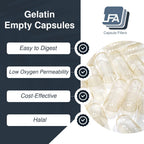LFA Tablet Presses Empty Capsules Size 0 - Clear Gelatin