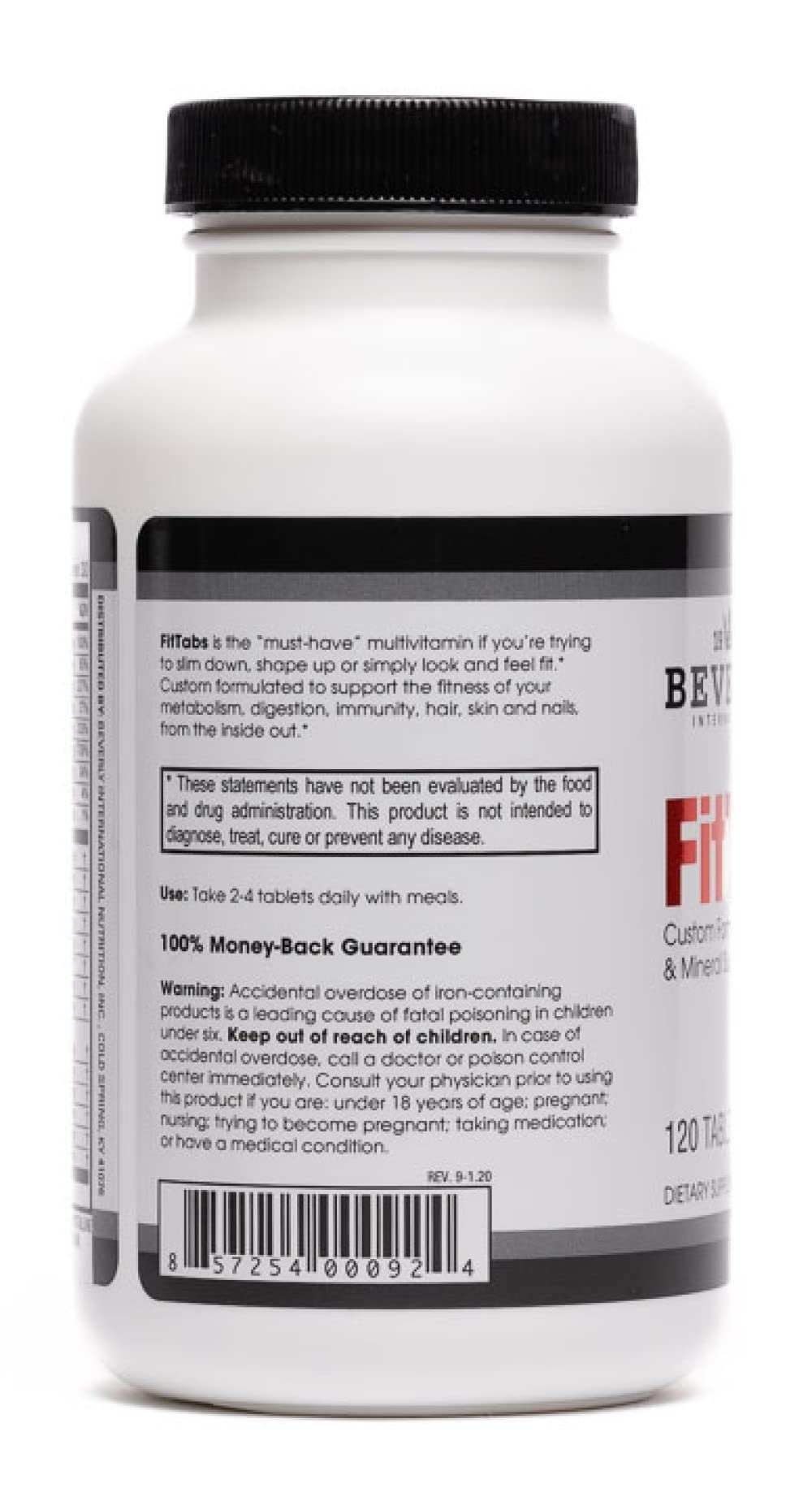Beverly International Fit Tabs Daily Multivitamin - 120 Tablets - image 3