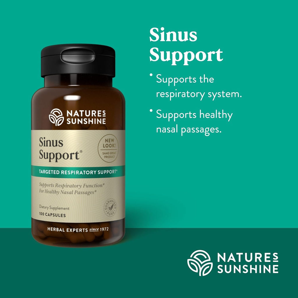Nature's Sunshine Sinus Support EF Herbal Supplement - 100 Vegetarian Capsules - image 2