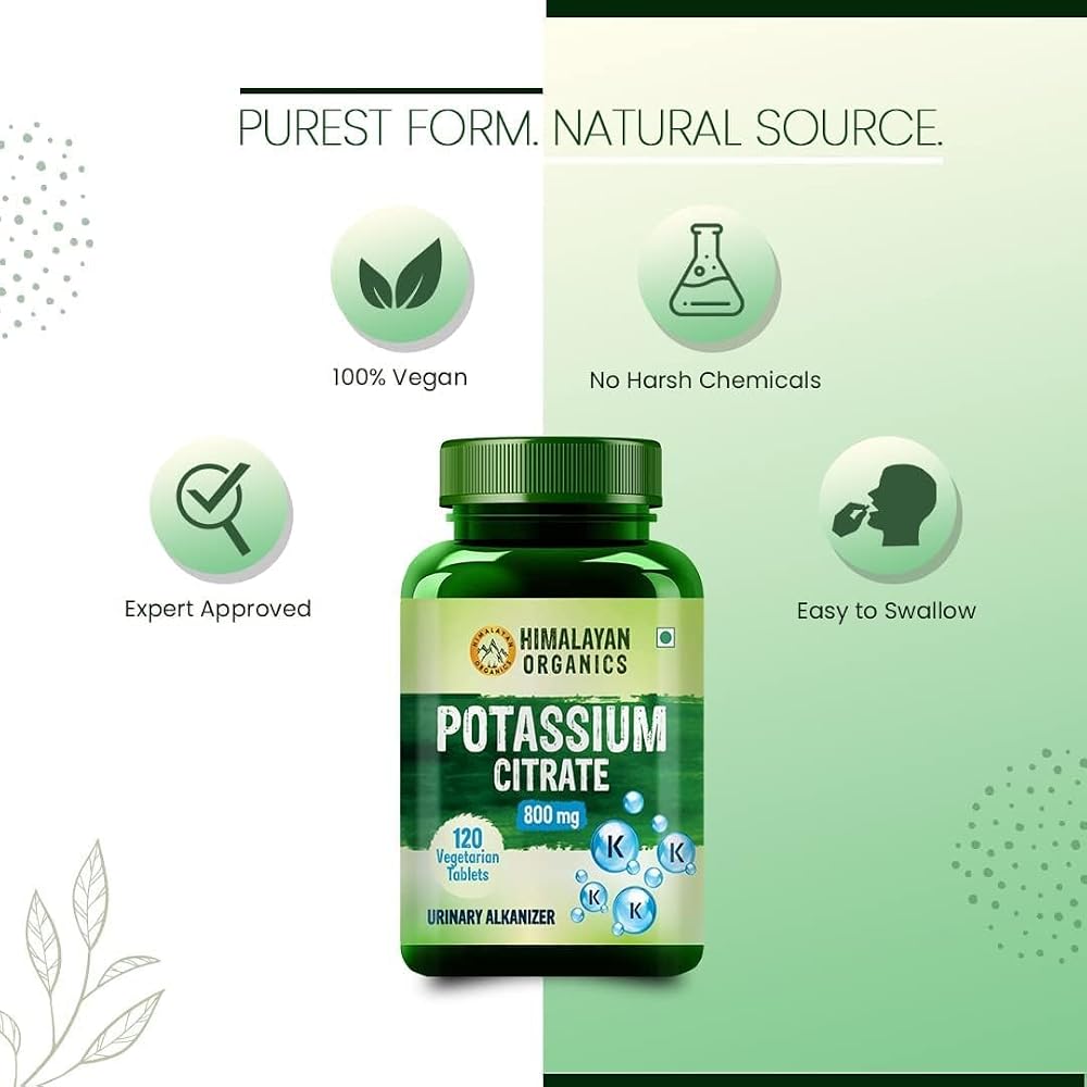 Generic Potassium Citrate 800mg Vegetarian Tablets - 120 Count - image 5