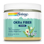 SOLARAY Okra Fiber Powder Digestion Supplement - 30 Servings