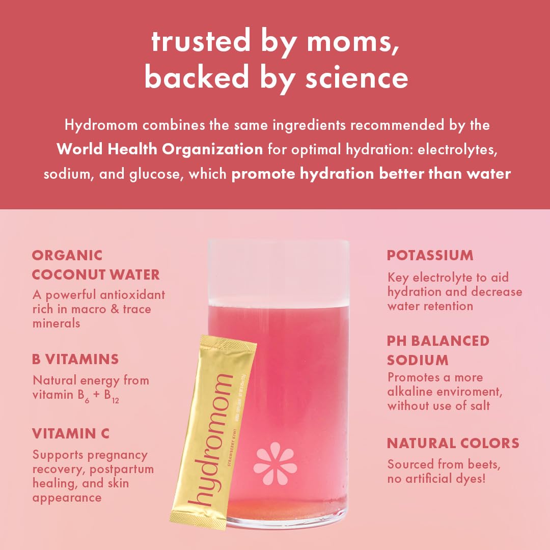 Boobie Brands Hydromom Electrolyte Drink Mix for Moms