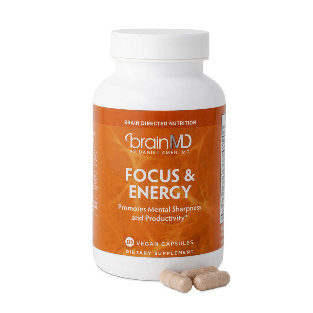 BrainMD Dr Amen Focus & Energy - 120 Capsules
