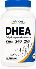 Nutricost DHEA 25mg Capsules - Gluten Free