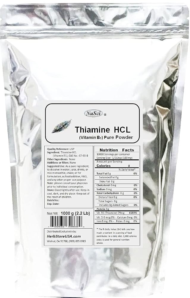 NuSci Thiamine HCL Vitamin B1 Pure Powder Energy - image 6
