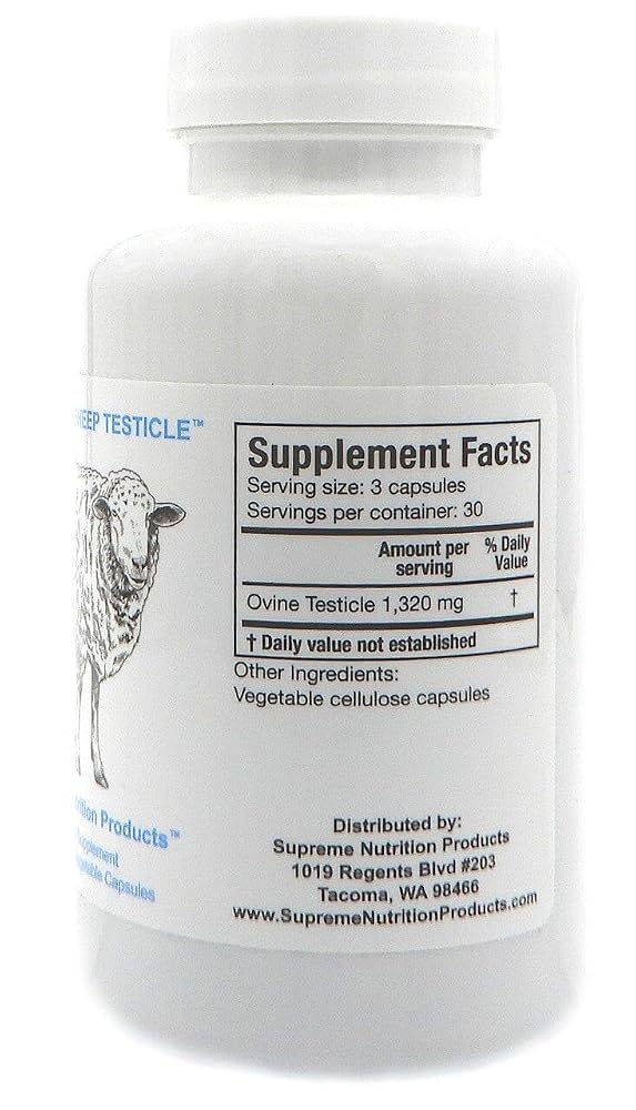 Supreme Nutrition Sheep Testicle - 100% Grass Fed and Finished in New