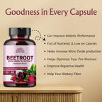 Hebhac Herbs Beetroot Powder Capsules 1000 mg - 120 Capsules - image 5