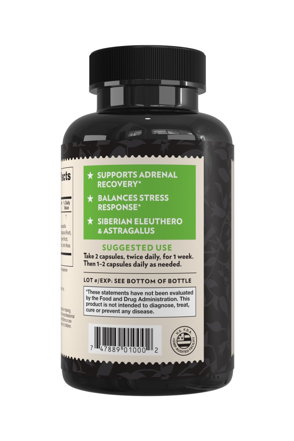 Crystal Star Adrenal Support Supplement - 60 Capsules - image 2
