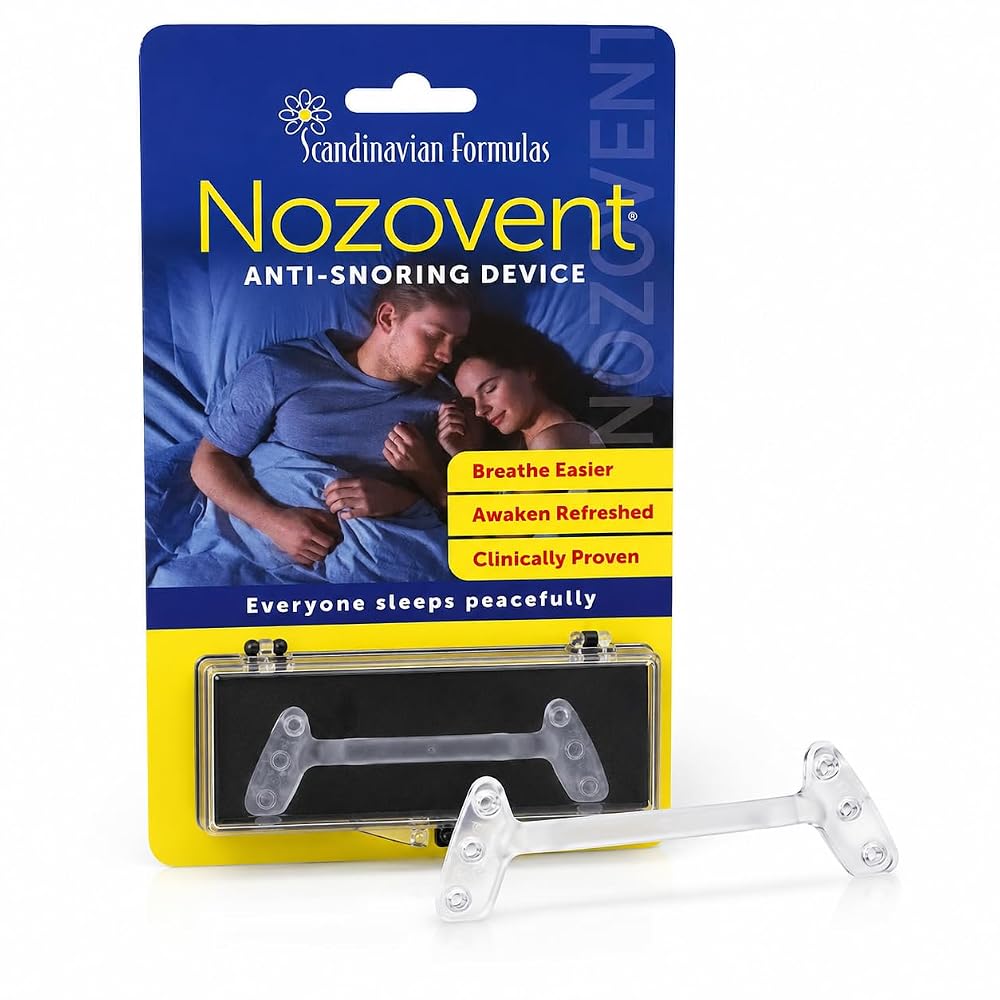 Scandinavian Formulas Nozovent Anti-Snoring Nasal Dilator - 1 Device