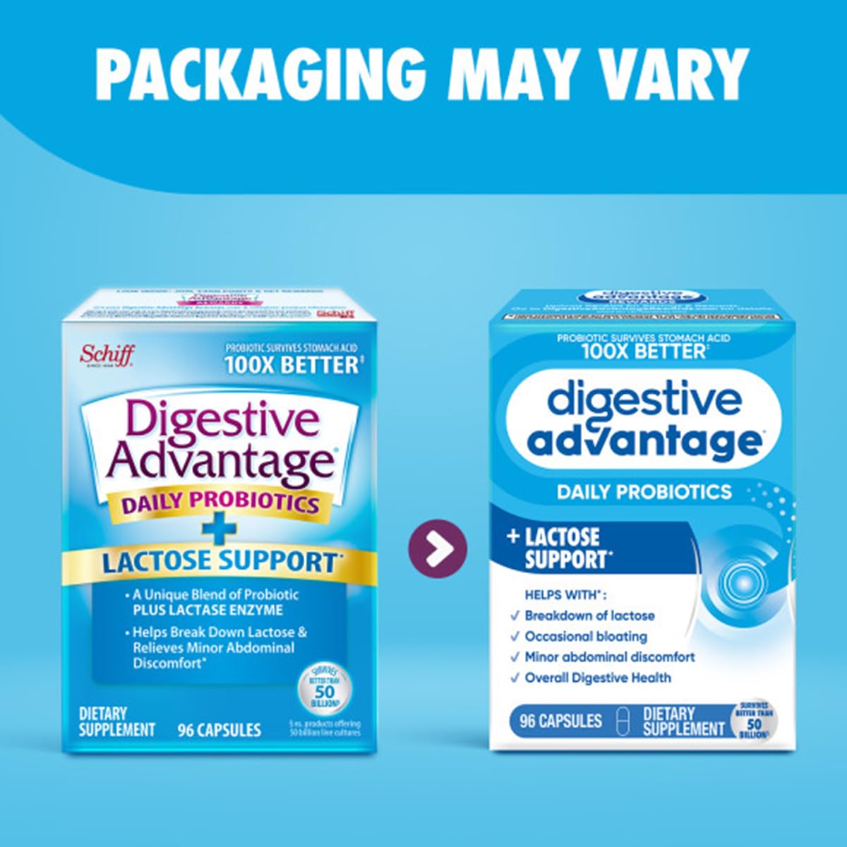 Digestive Advantage Probiotics + Lactase Digestive Enzymes