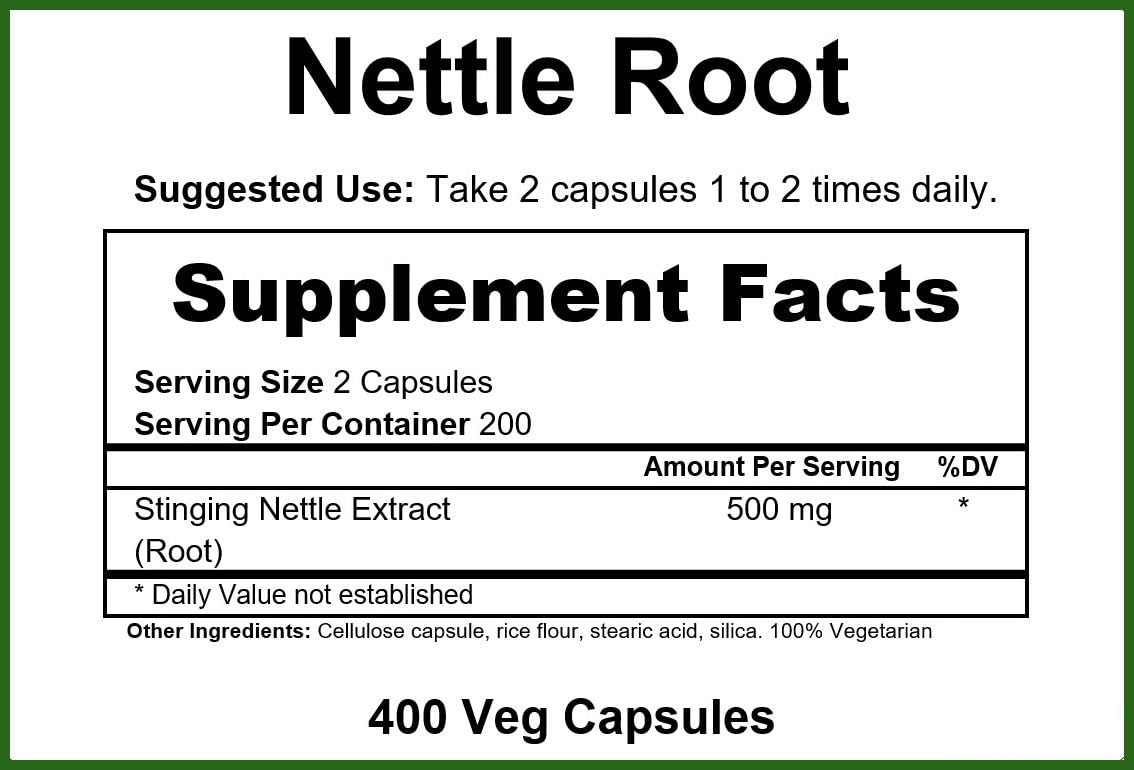 GreenPacks Stinging Nettle Root Extract High-Potency - 400 Capsules - image 2