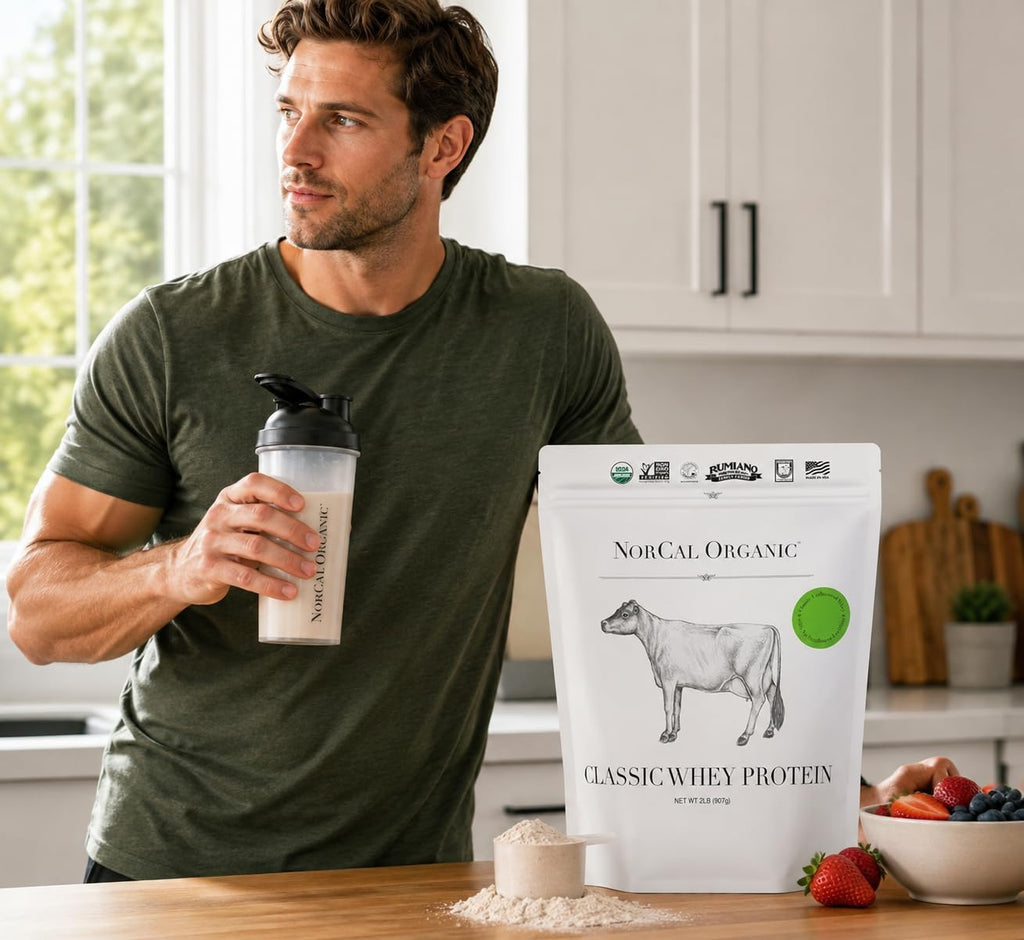 NorCal Organic Natural Grass Fed Whey Protein Powder
