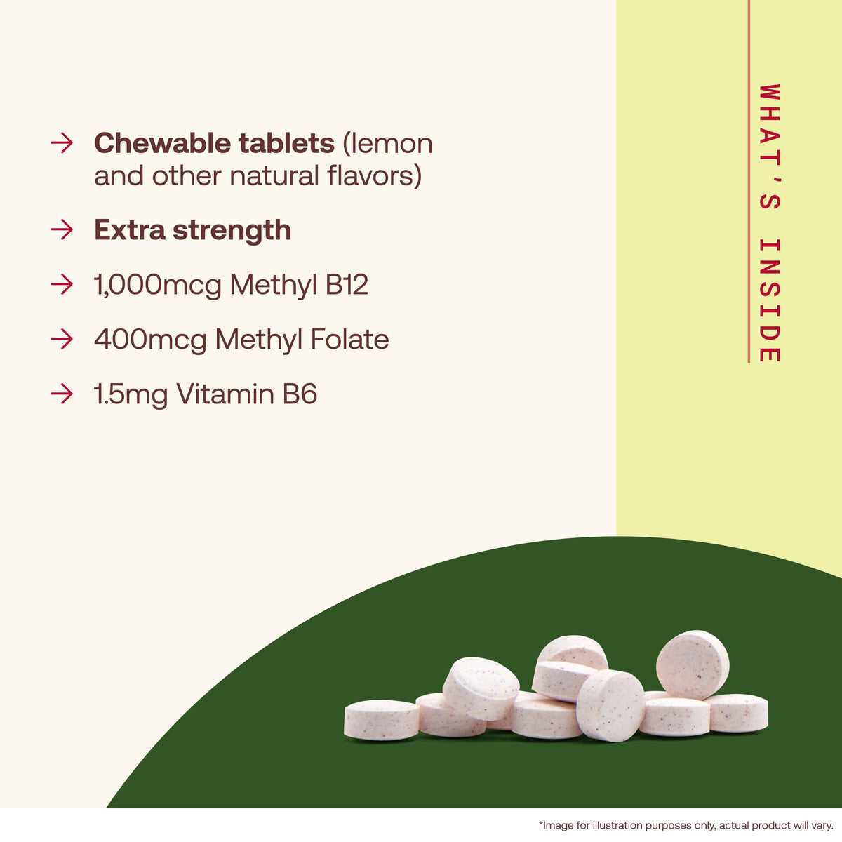 Jarrow Formulas Methyl B-12 & Methyl Folate Supplement - 100 Tablets - image 3