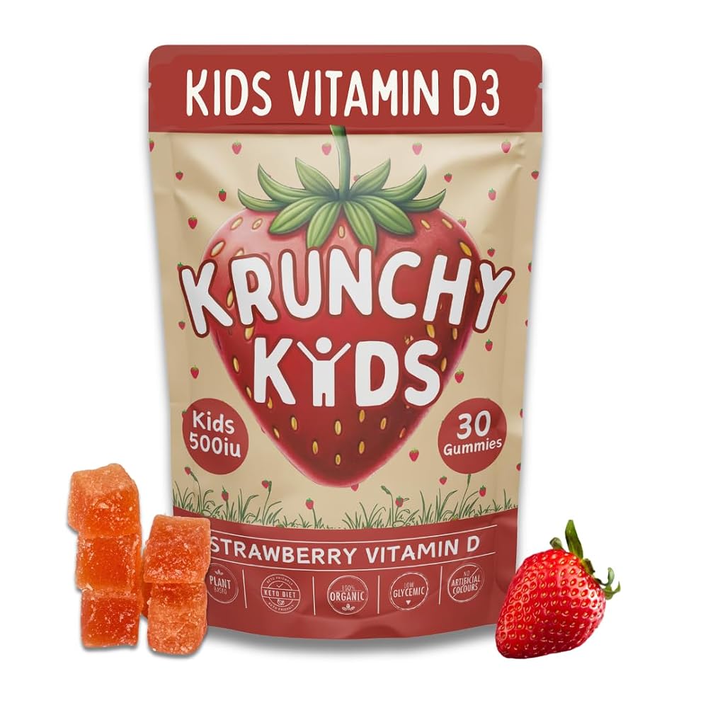 Krunchy Kids Vitamin D3 Gummies for Kids 2+ - 30 Count