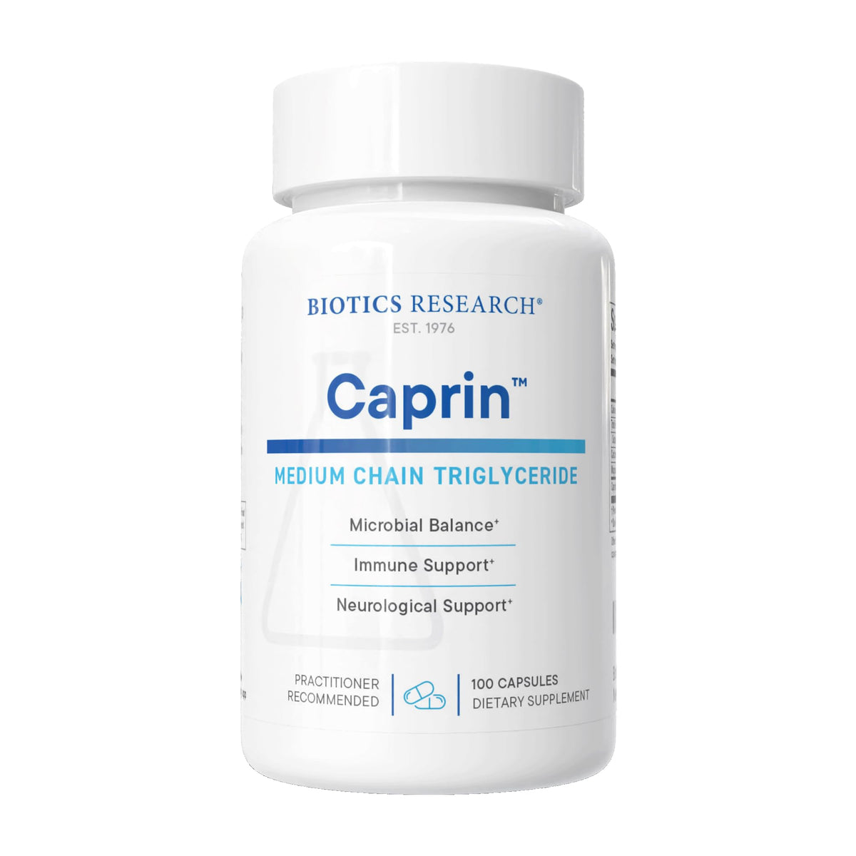 BIOTICS RESEARCH Caprin Caprylic Acid 1200mg - 100 Capsules