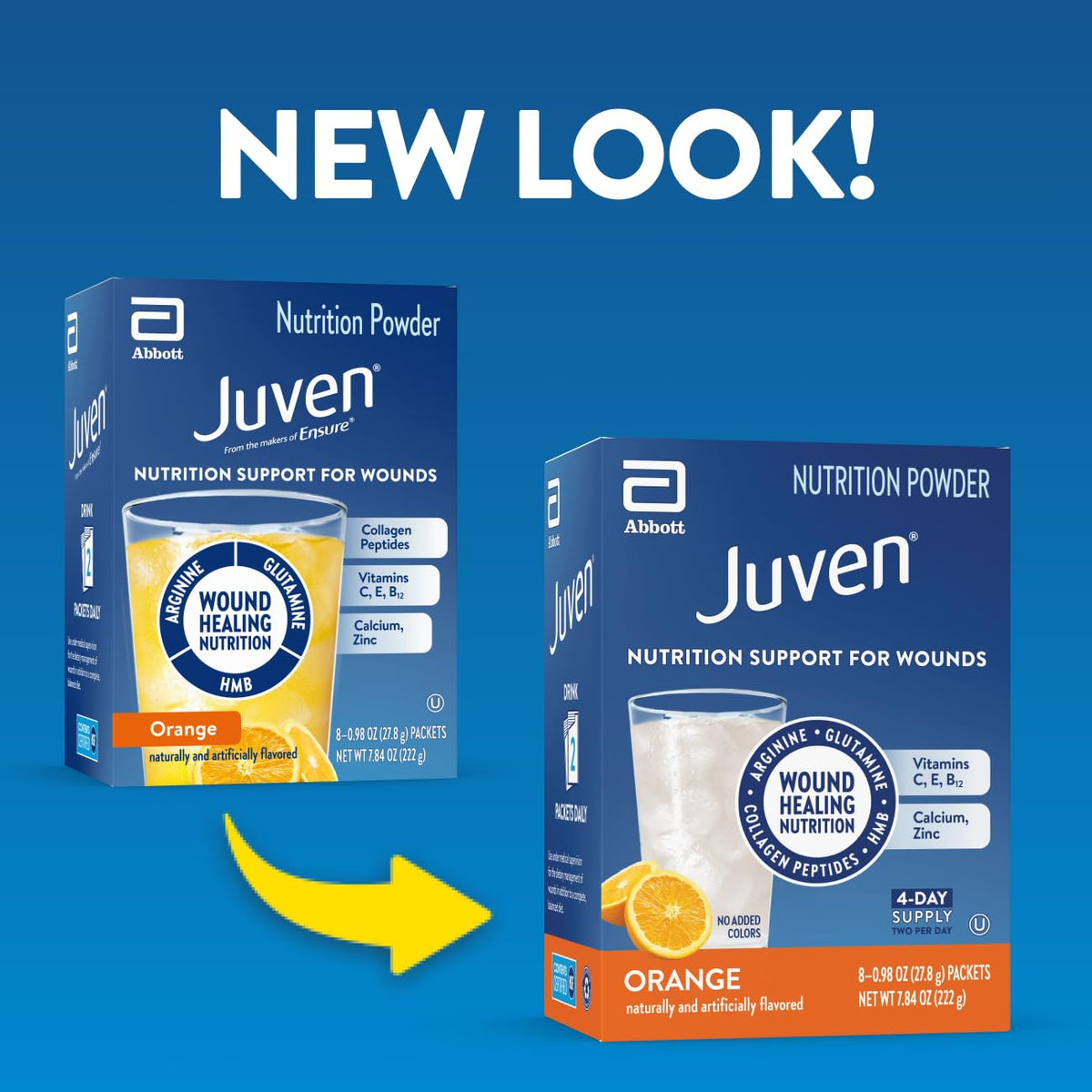 Juven Therapeutic Nutrition Drink Mix Powder for Wound Healing Support