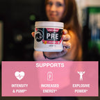 Honey Badger Pre Workout Powder Pink Lemonade - 30 Servings - image 3