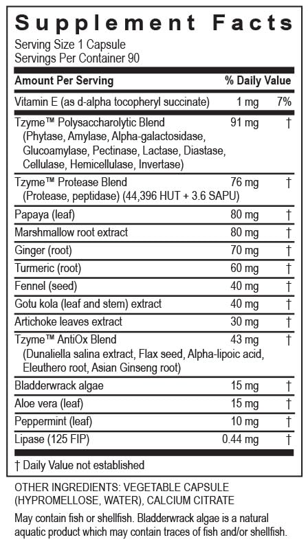 TRANSFORMATION Gastro Enzyme Supplement with Herbal Blend - 90 Capsules - image 4