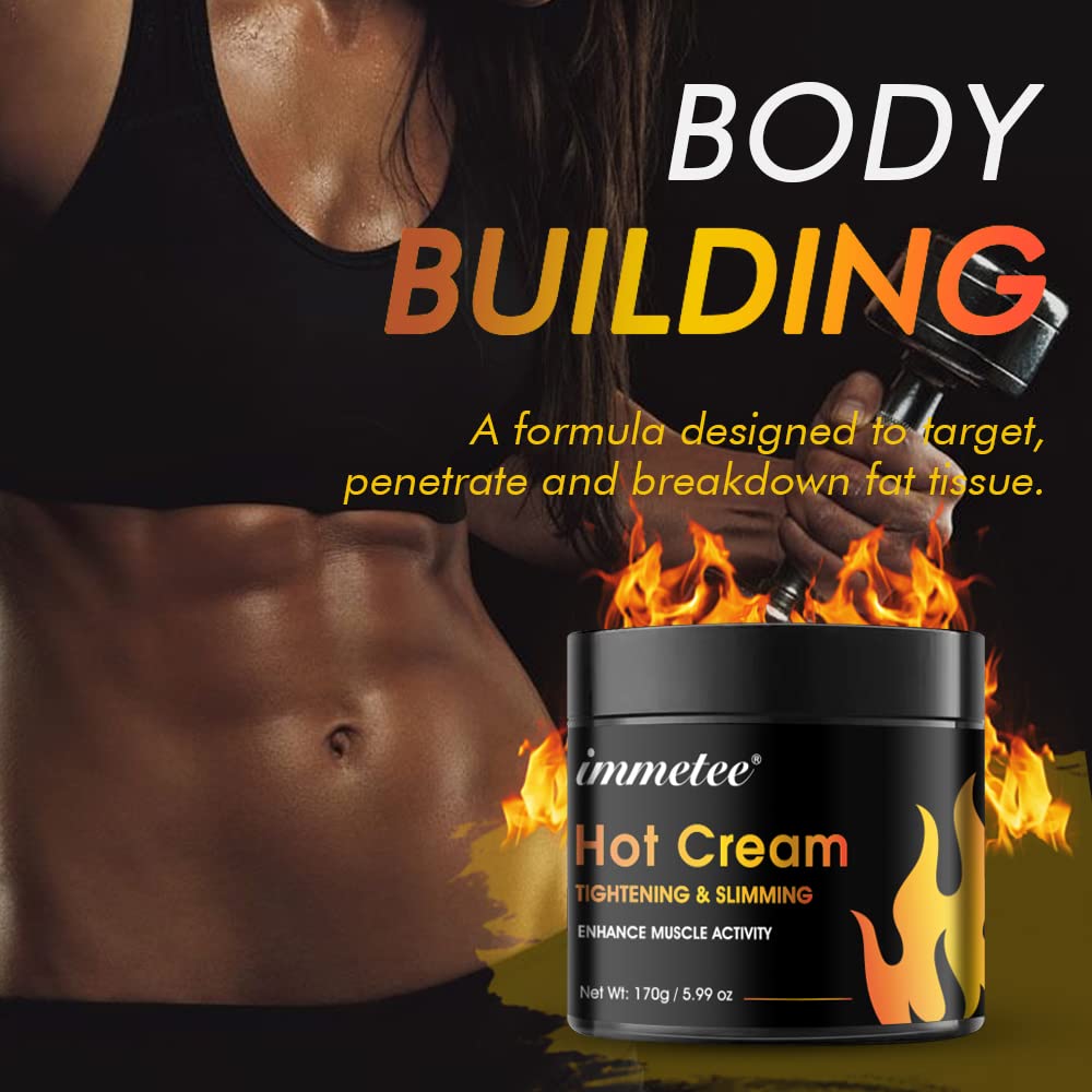 immetee Hot Cream Cellulite and Fat Burner - 170g - image 3