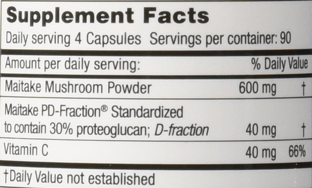 Mushroom Wisdom Maitake Mushroom Extract D-Fraction - 360 Capsules - image 3