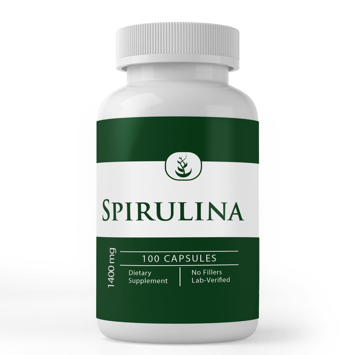 PURE ORIGINAL INGREDIENTS Spirulina - 100 Capsules