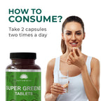 SAPTAMVEDA Natural Supergreen Multivitamin - 120 Tablets - image 4