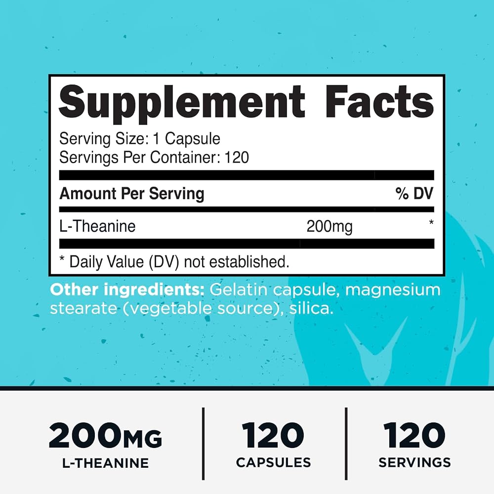 Primal L-Theanine 200mg - 120 Capsules - image 2