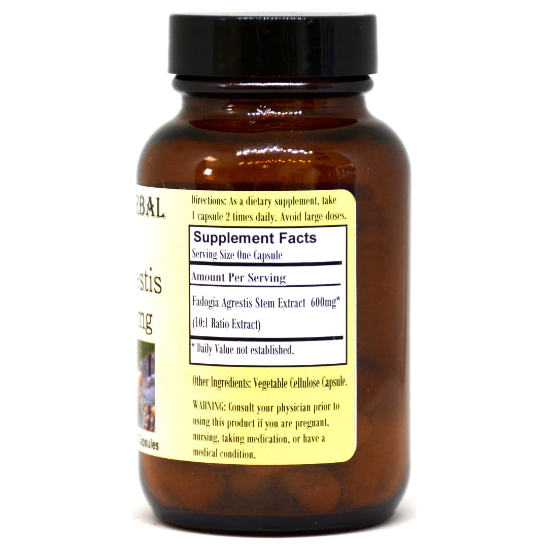 Barlowe's Herbal Elixirs Fadogia Agrestis Extract 600mg - 60 Vegetarian Capsules - image 2