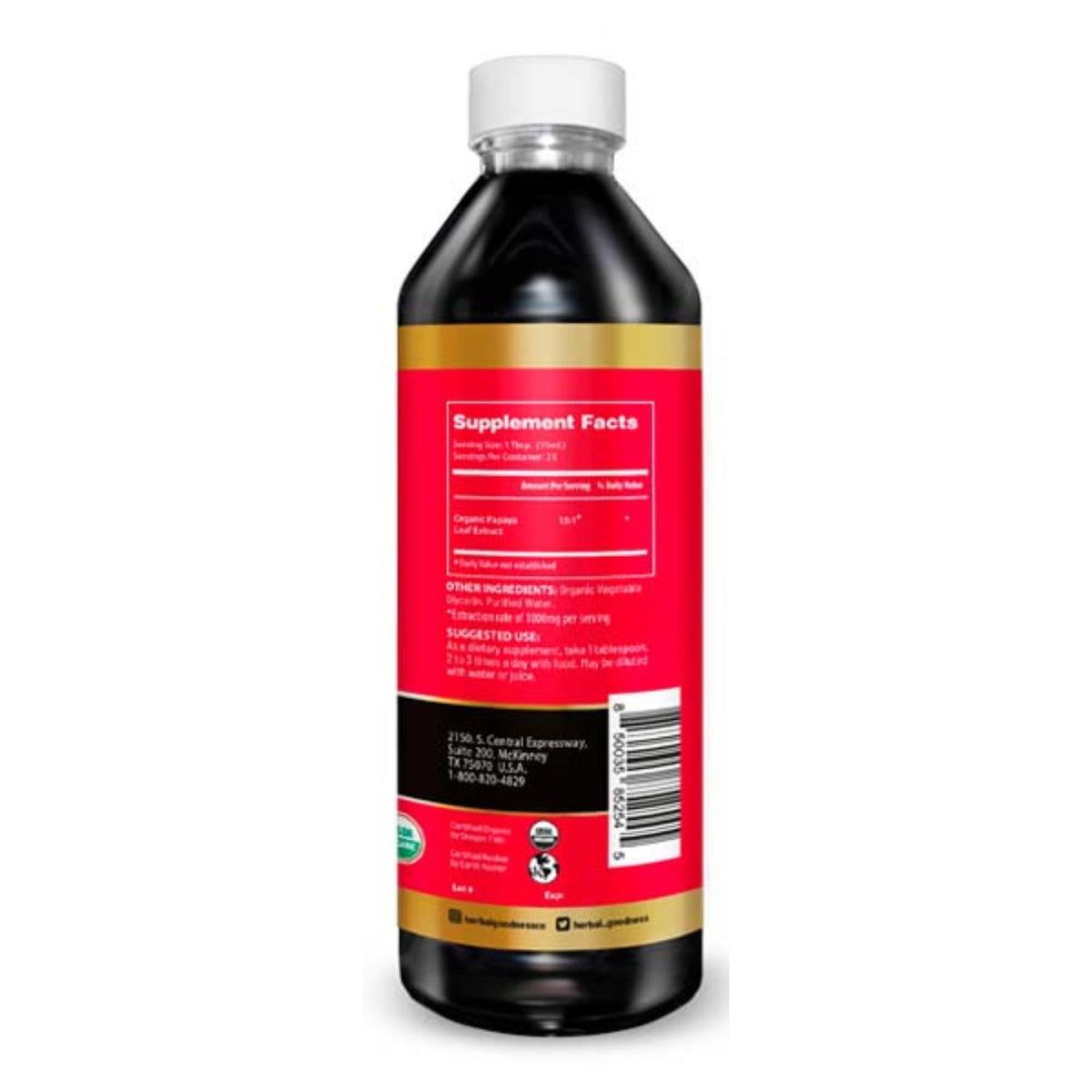 Herbal Goodness Papaya Leaf Blood Platelet Liquid Supplement - 12 fl oz - image 6