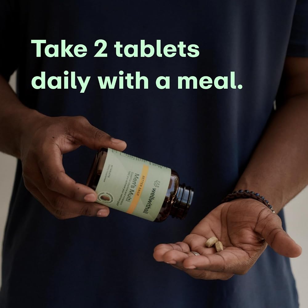 WellWithAll Multivitamin for Men with Zinc, Vitamin D & B12 - 60 Tablets - image 7