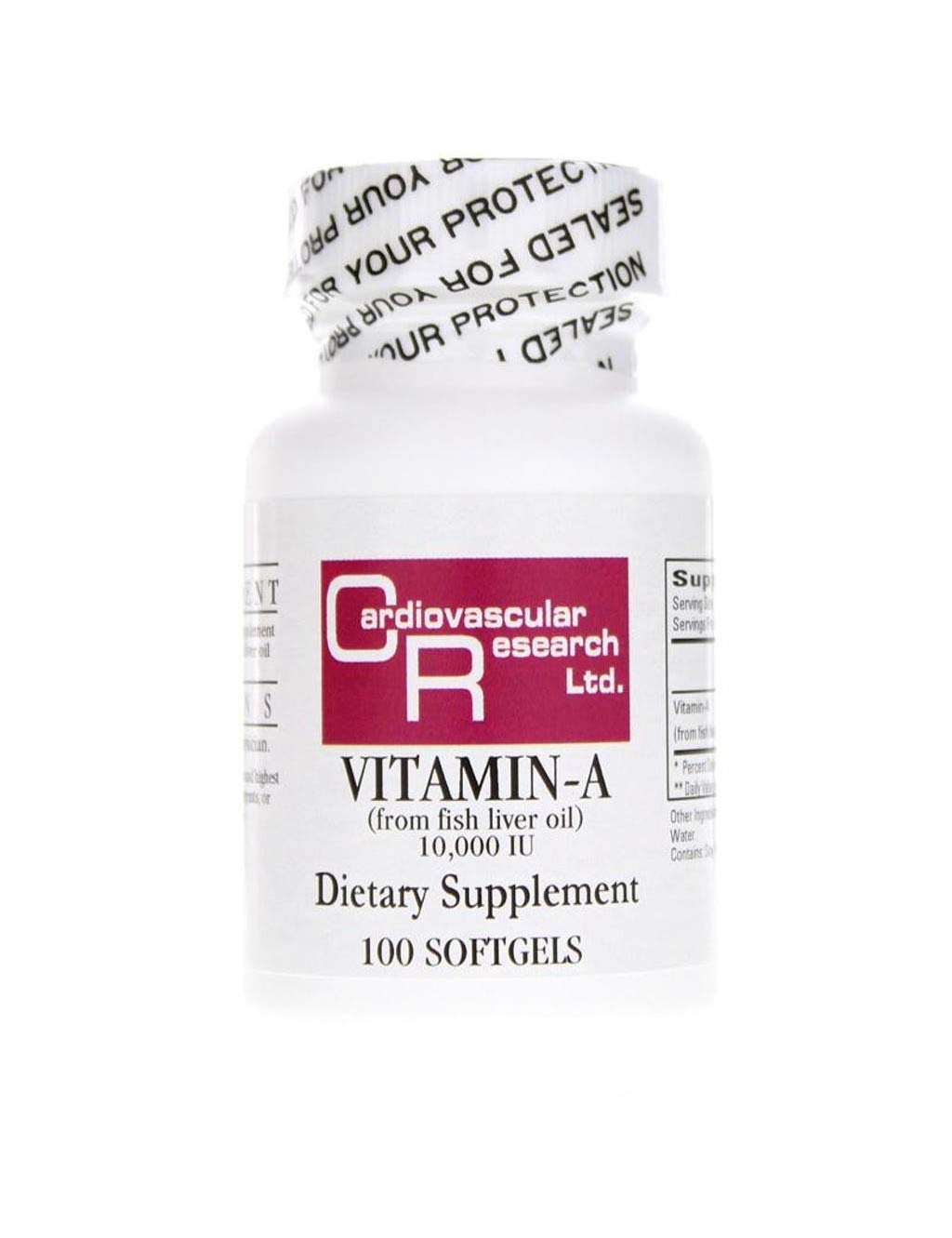 Cardiovascular Research Vitamin A 10000 IU - 100 Softgels