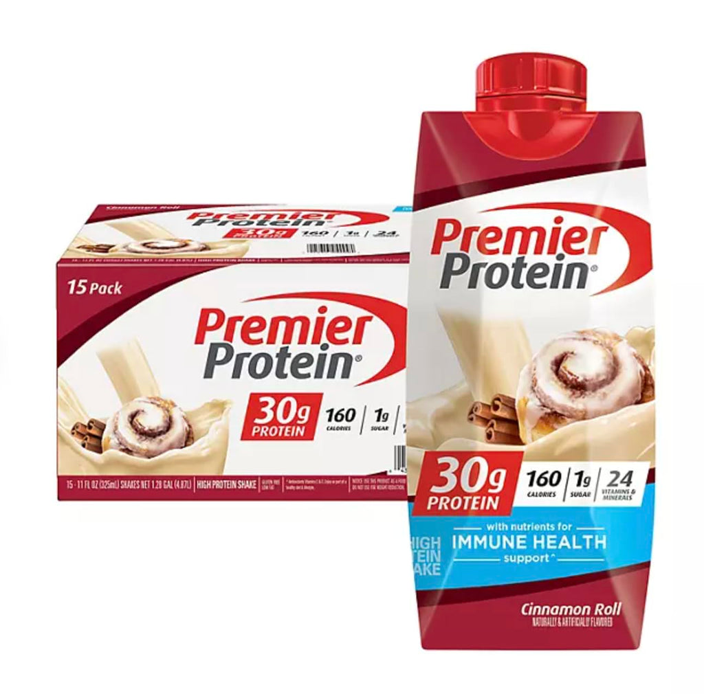 Premier Protein Cinnamon Roll Protein Shake - 12 Pack