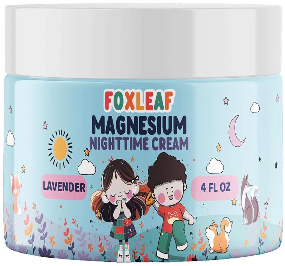 FOXLEAF Magnesium Cream for Kids Sleep Support - 4 oz