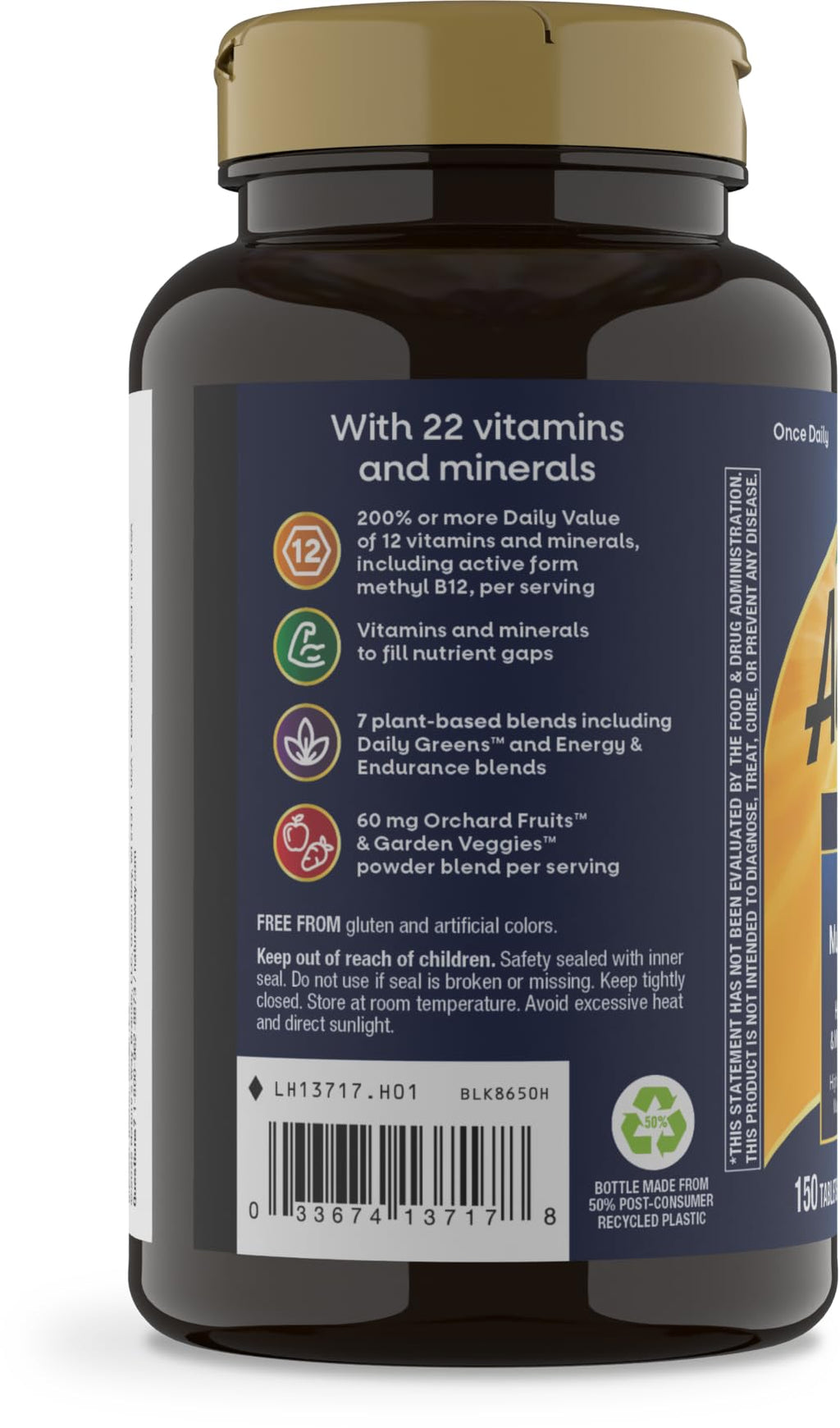 Nature's Way Alive! Men's Daily Ultra Potency Multivitamin - 150 Tablets - image 10