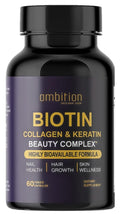 Ambition Hyaluronic Acid Biotin Collagen Beauty Complex - 60 Vegetarian Capsules