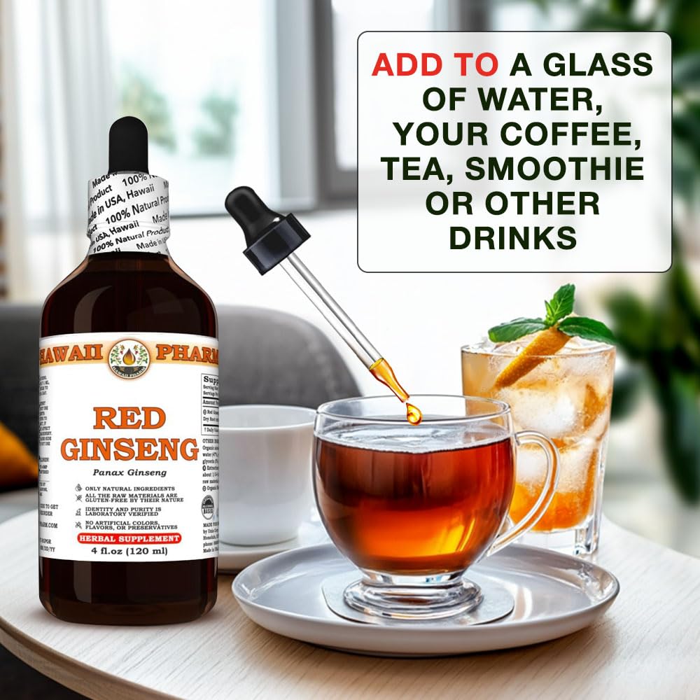 Hawaii Pharm Ginseng (Panax Ginseng) Root Liquid Extract