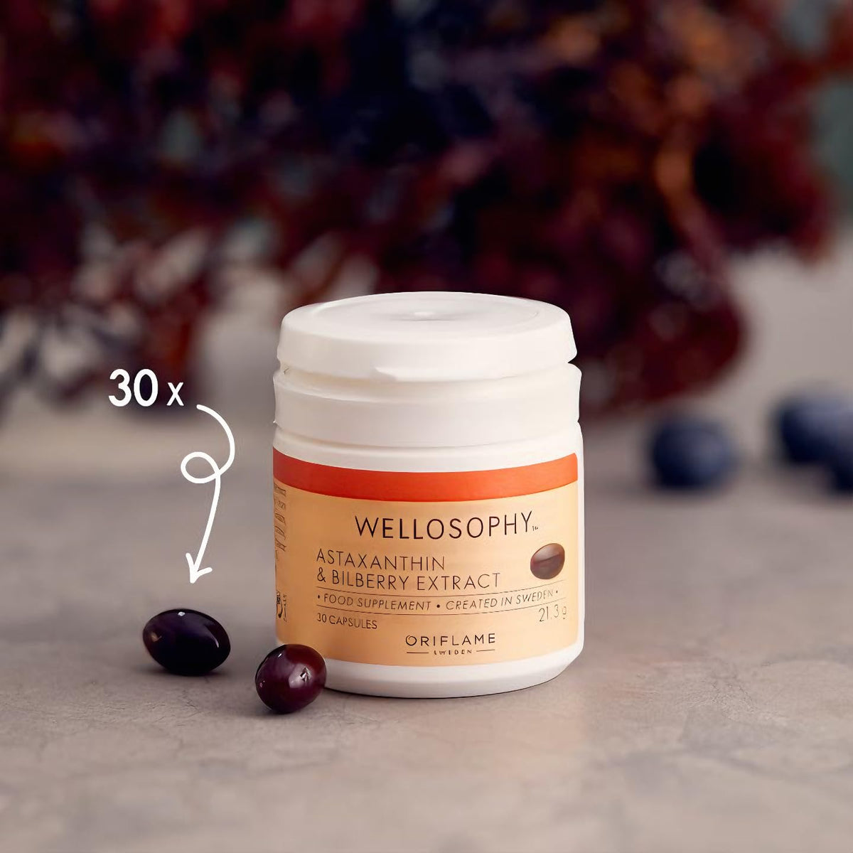 AIOUTGOGO WELLOSOPHY Astaxanthin & Bilberry Extract - 30 Capsules - image 2