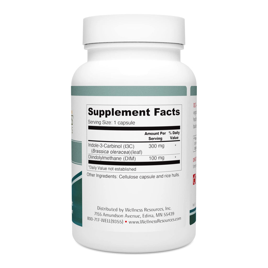 Wellness Resources I3C + DIM Capsules for Estrogen Metabolism - 60 Capsules - image 7