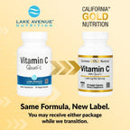 California Gold Nutrition Vitamin C Quali-C 1000 mg - 60 Vegetarian Capsules - image 3